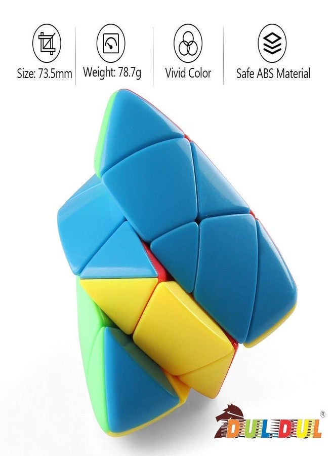 DUL DUL Combo of Triangle Pyramid Cube,Mastermorphix Pyramorphix Cube Stickerless Circular Mind Maze High Speed Magic Cube Puzzle Toy. - Image 5